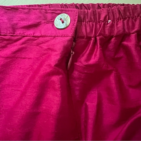 Vintage🖌️ Nira Nira Silk Pant Set L Magenta Orange 3 Pc Art to Wear Made in USA - Picture 10 of 12